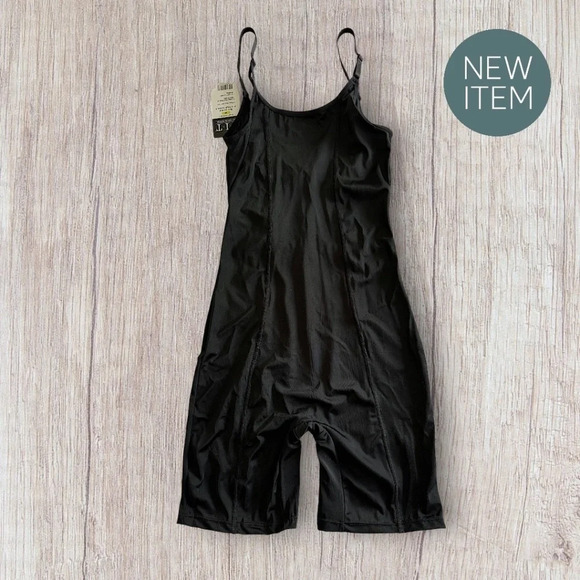 F.I.T. Figure Improving Technology FIRM CONTROL mid-size bodysuit  MEDIUM BLACK - Picture 3 of 9